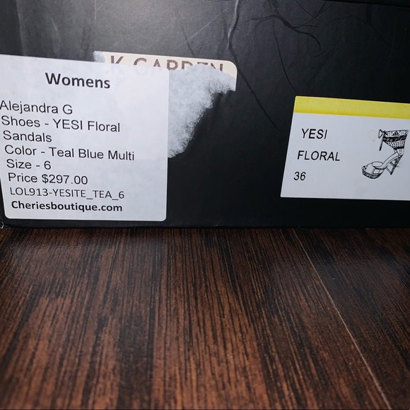 Alejandra G. ‘Yesi’ Floral High Sandal Brand New - Picture 7 of 7